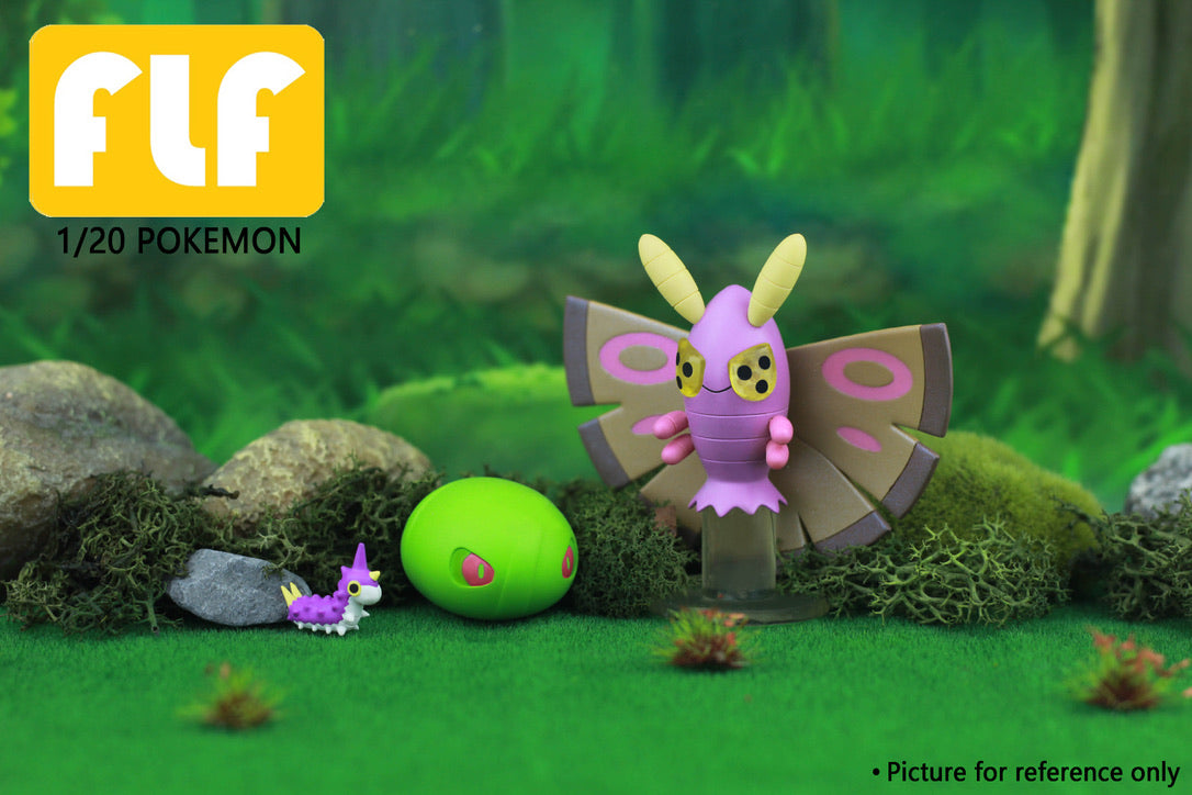 [PREORDER] 1/20 Scale World Figure [FLF] - Wurmple & Silcoon & Beautifly & Cascoon & Dustox