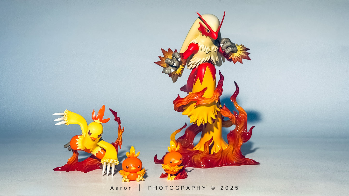 [IN STOCK] 1/20 Scale World Figure [ZDM] - Torchic & Combusken & Blaziken