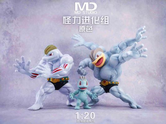 [PREORDER] 1/20 Scale World Figure [MD] - Machop & Machoke & Machamp
