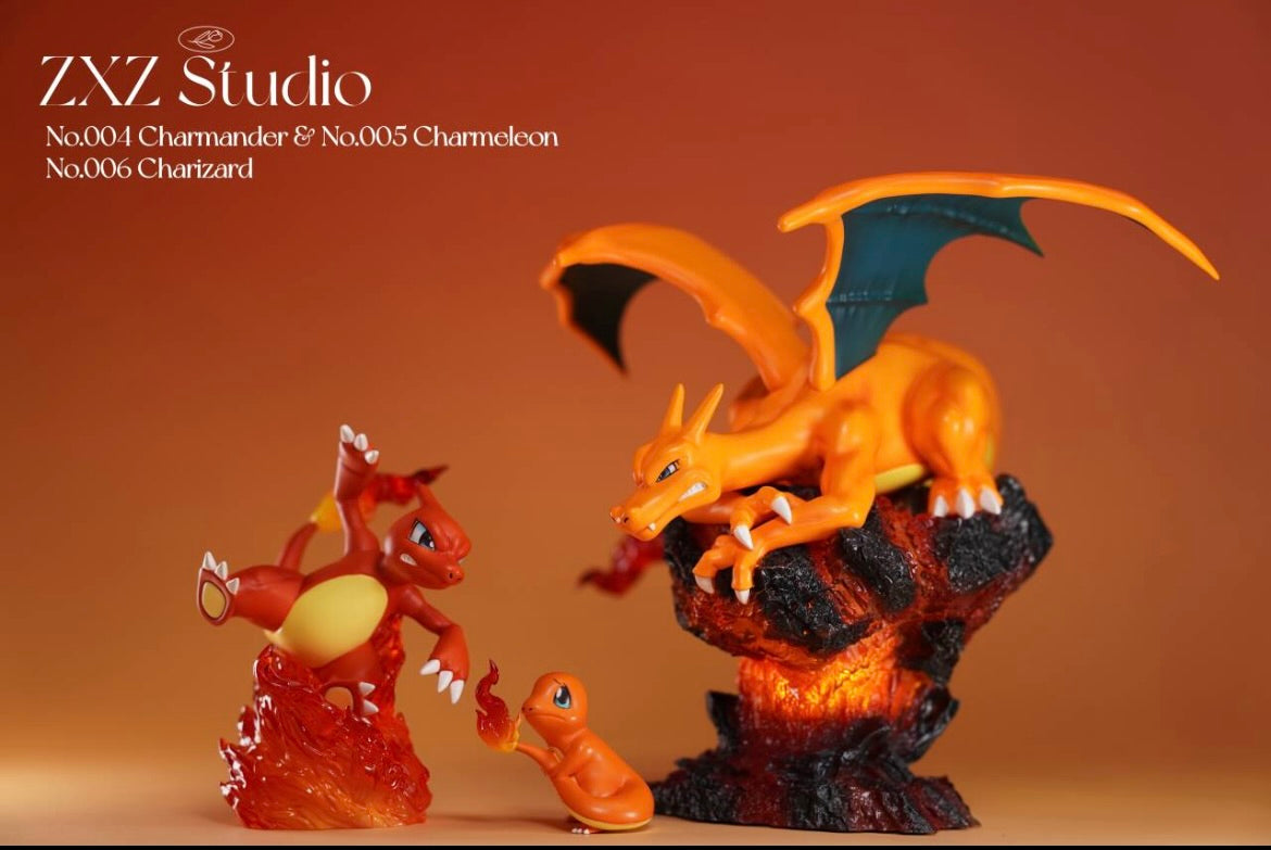 [IN STOCK] 1/20 Scale World Figure [PALLET TOWN] - Charmander & Charmeleon & Charizard