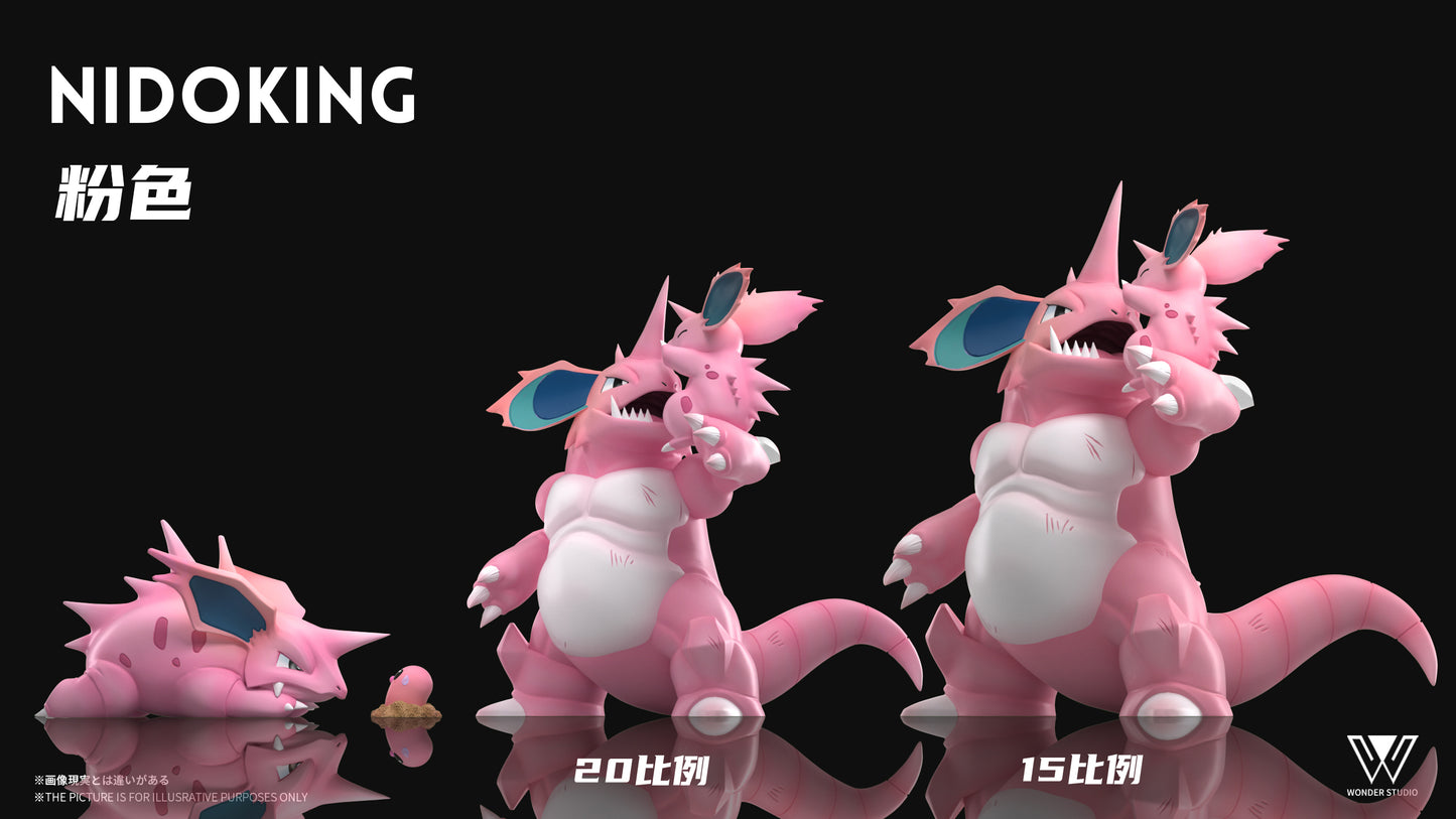 [PREORDER] 1/20 Scale World Figure [WONDER] - Nidoran♂ & Nidorino & Nidoking