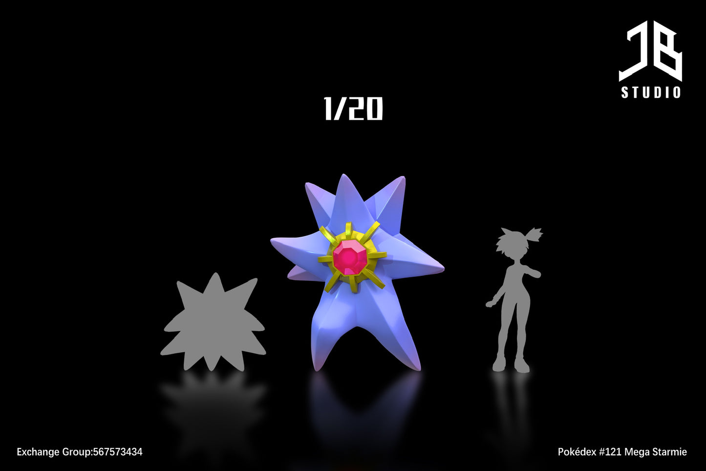 [PREORDER] 1/20 Scale World Figure [JB] - Mega Starmie