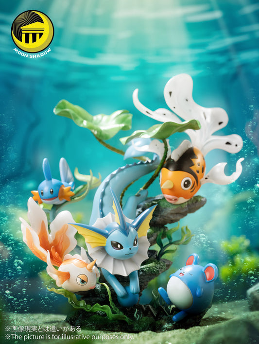 [PREORDER] Mini Statue [MOON SHADOW] - Goldeen & Seaking & Vaporeon & Marill & Mudkip