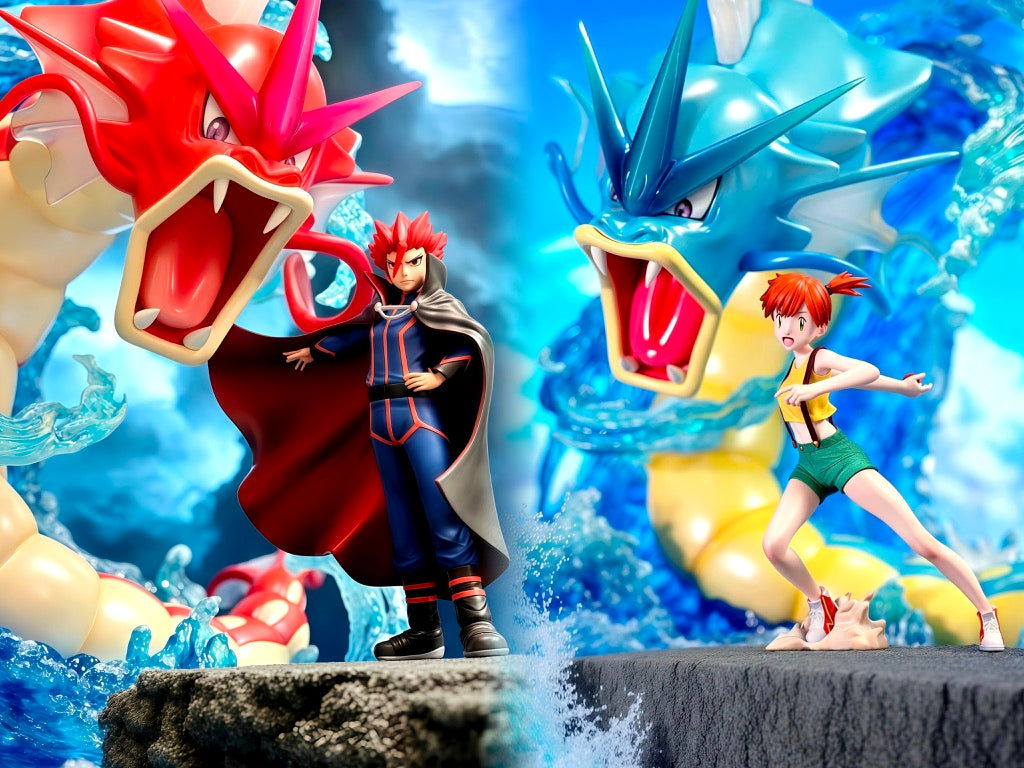 [IN STOCK] 1/20 Scale World Figure [PALLET TOWN] - Magikarp & Gyarados