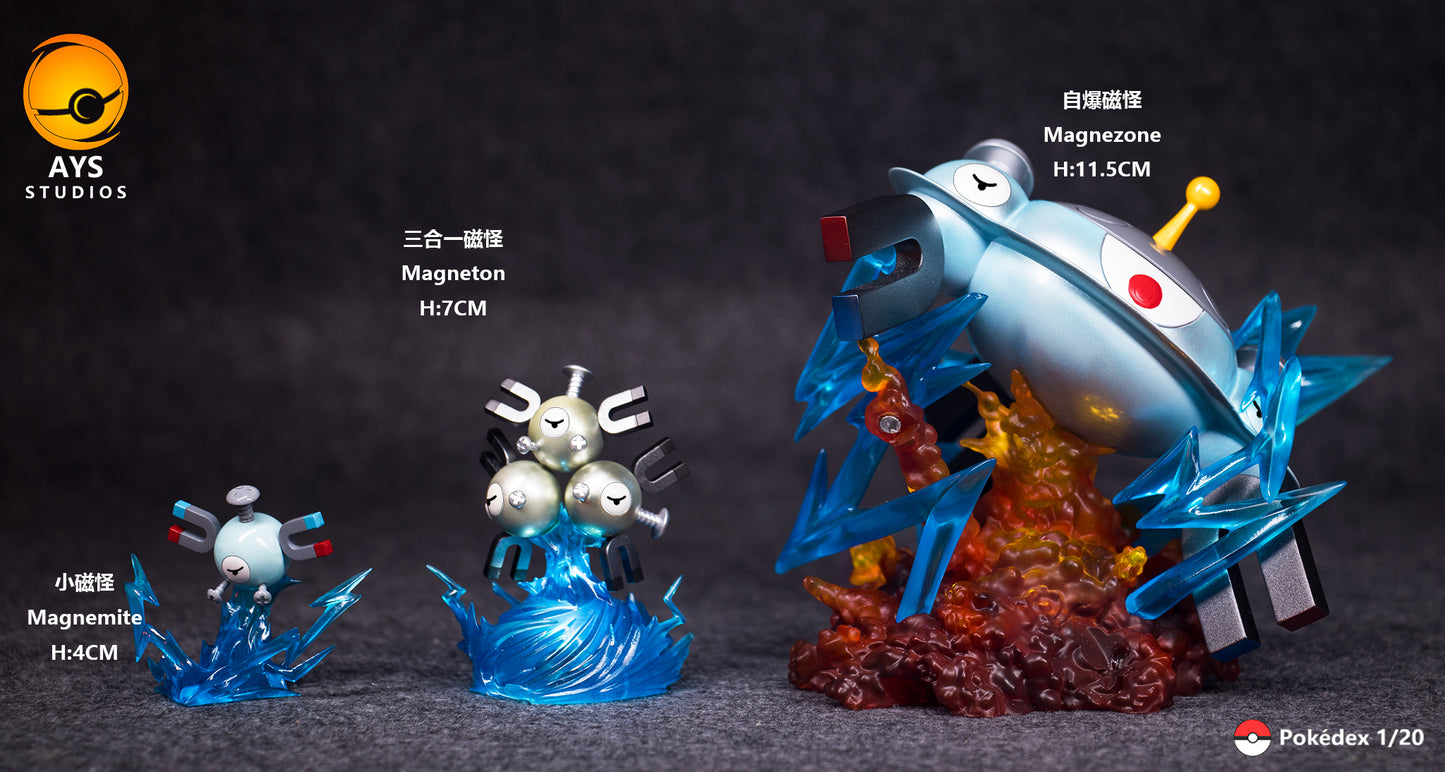 [PREORDER] 1/20 Scale World Figure [AYS] - Magnemite & Magneton & Magnezone