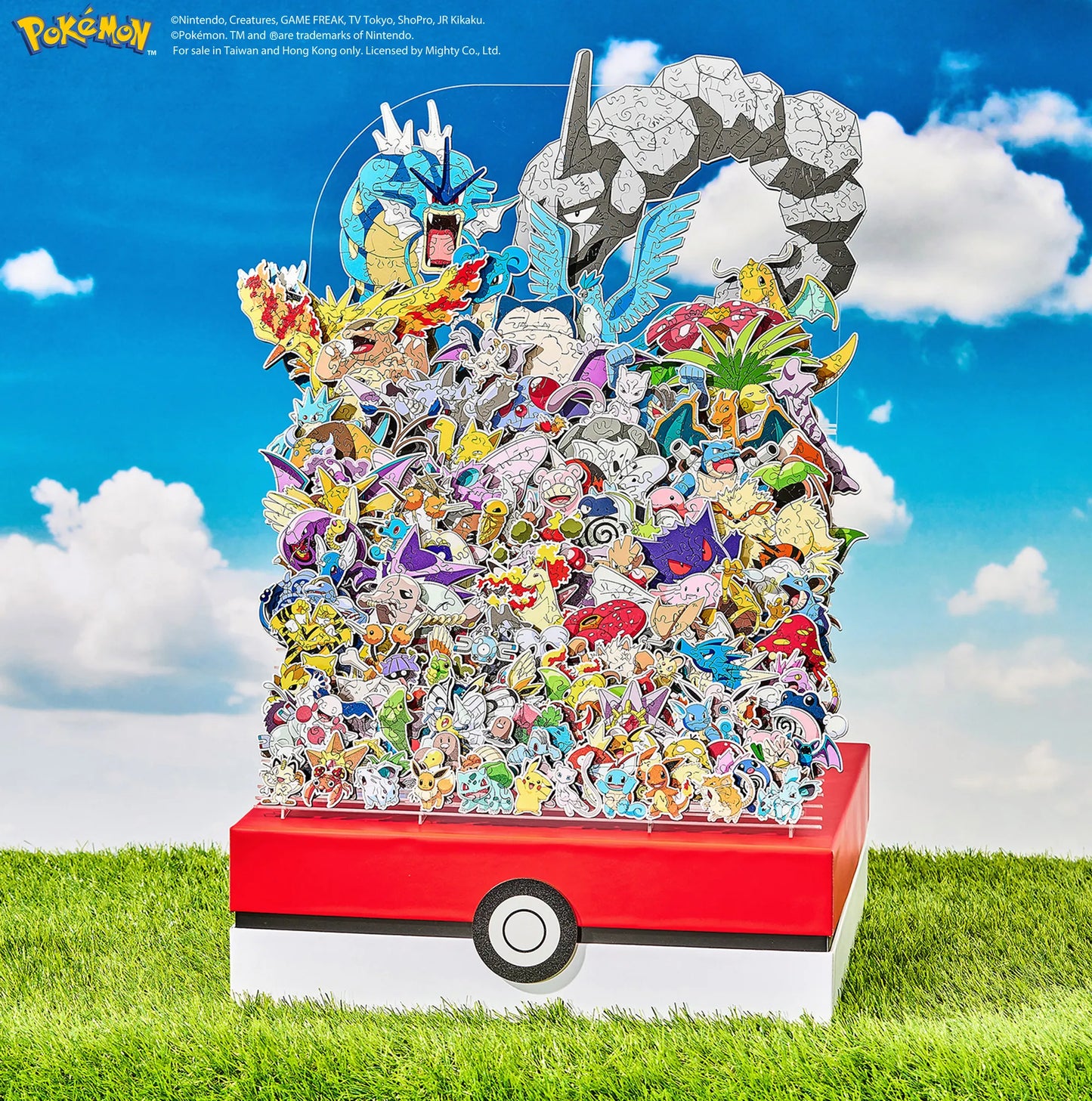 [IN STOCK] 1/20 Scale Pokémon Wooden Puzzle [HELLOFISH] - Kanto Region 151 Pokémon