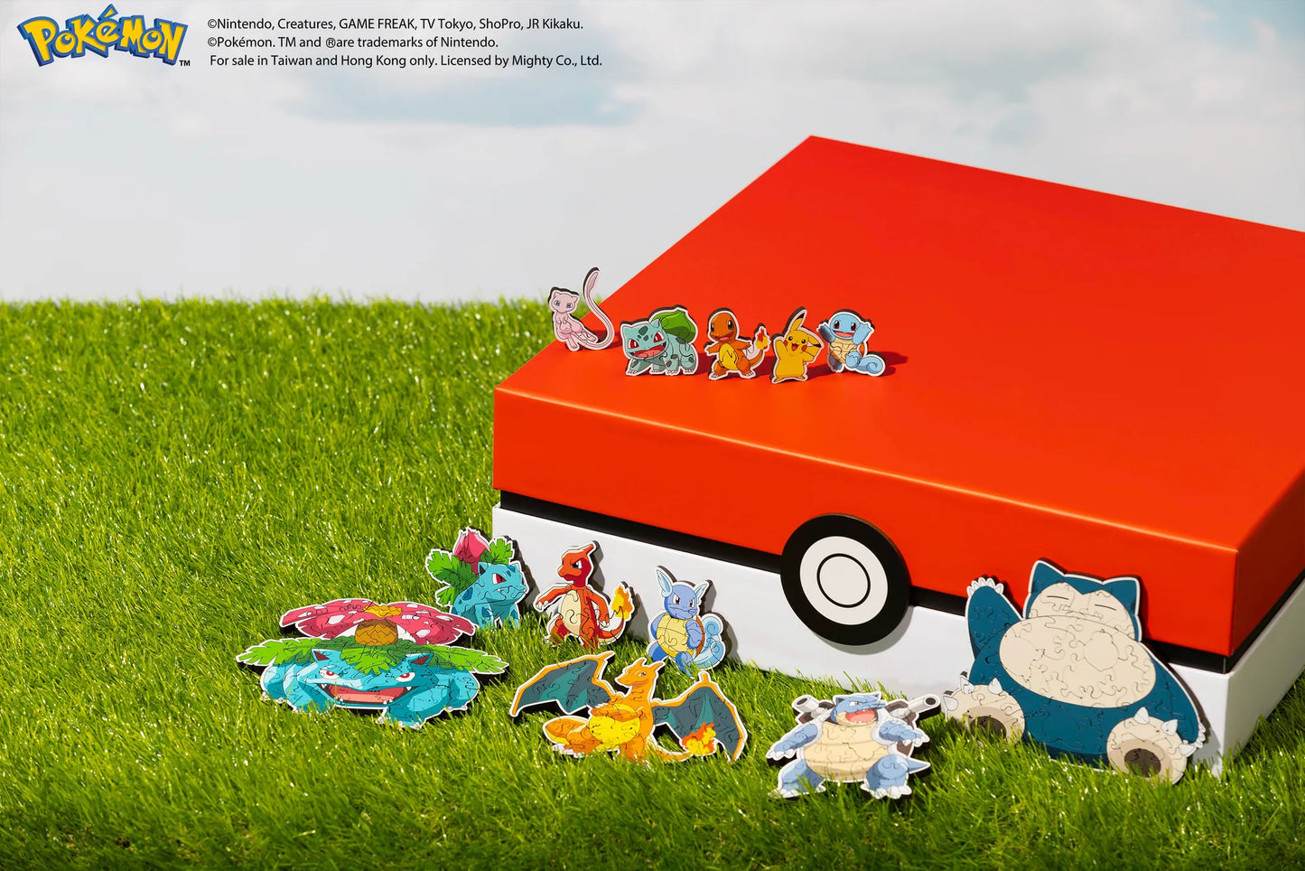 [IN STOCK] 1/20 Scale Pokémon Wooden Puzzle [HELLOFISH] - Kanto Region 151 Pokémon