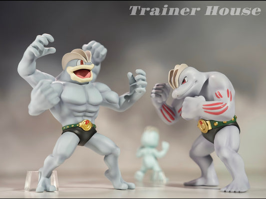 [IN STOCK] 1/20 Scale World Figure [TRAINER HOUSE] - Machop & Machoke & Machamp