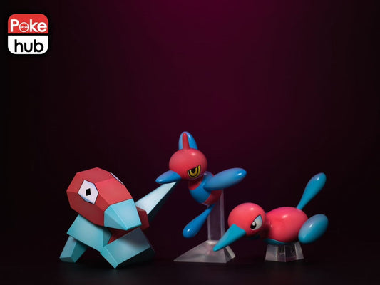 [PREORDER] 1/20 Scale World Figure [POKEHUB] - Porygon & Porygon2 & Porygon-Z