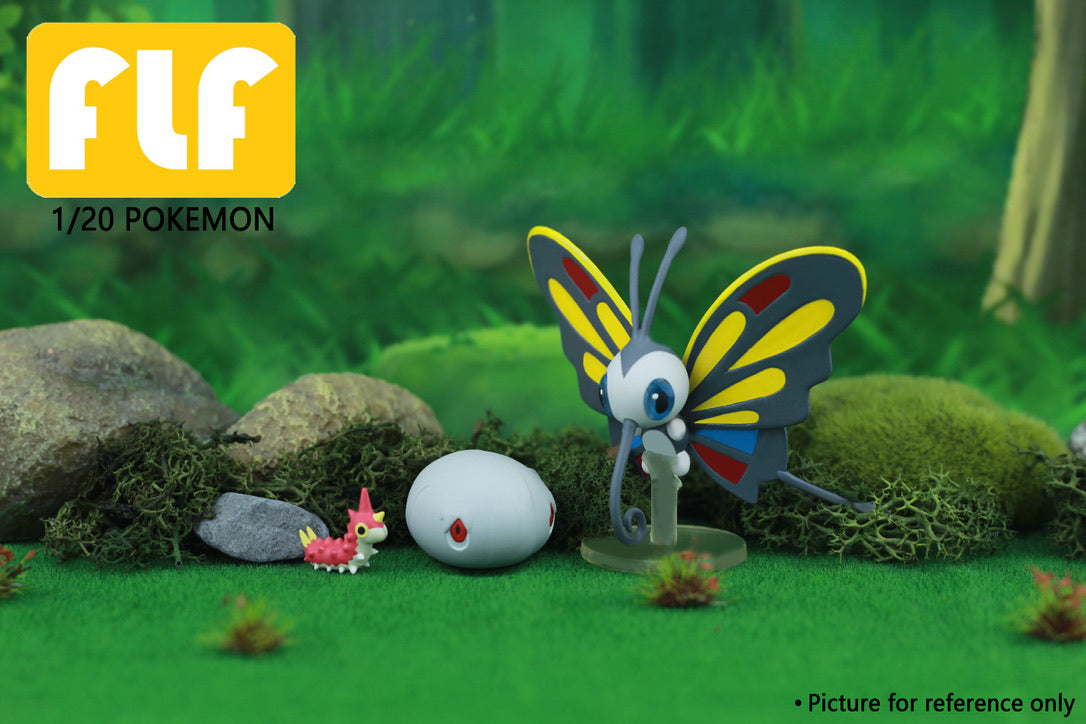 [PREORDER] 1/20 Scale World Figure [FLF] - Wurmple & Silcoon & Beautifly & Cascoon & Dustox