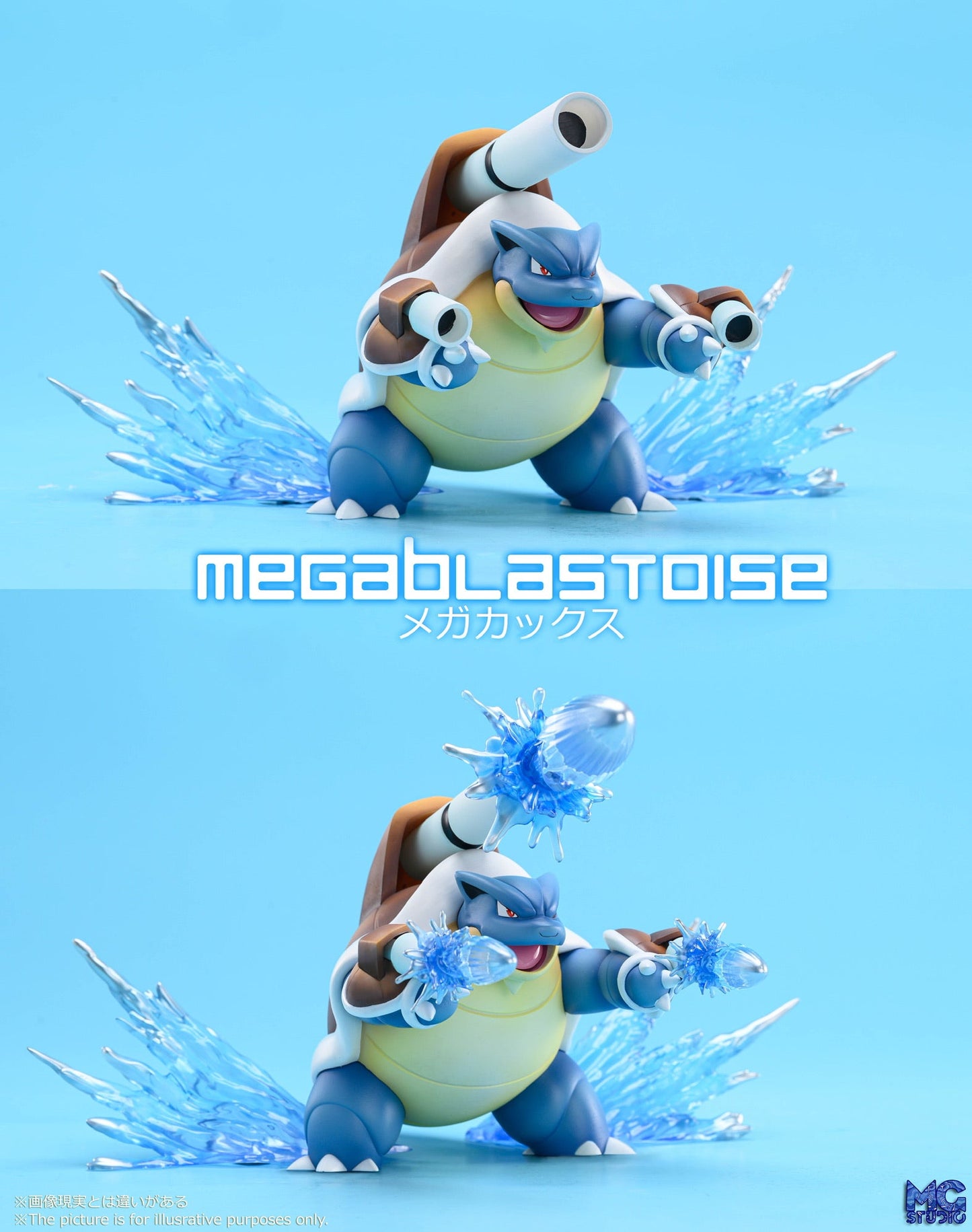[IN STOCK] 1/20 Scale World Figure [MG] - Mega Blastoise & Mega Venusaur