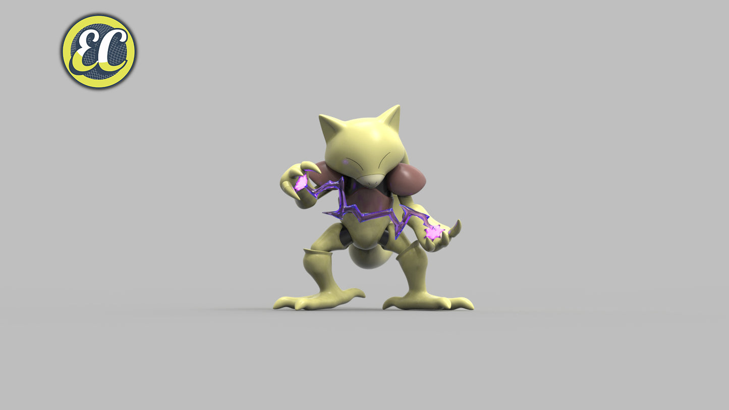 [REMAINING BALANCE] 1/20 Scale World Figure [EC] - Abra & Kadabra & Alakazam
