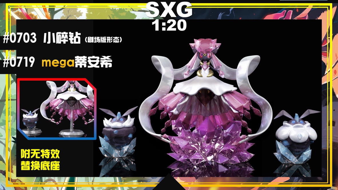 [PREORDER] 1/20 Scale World Figure [SXG] - Carbink & Mega Diancie