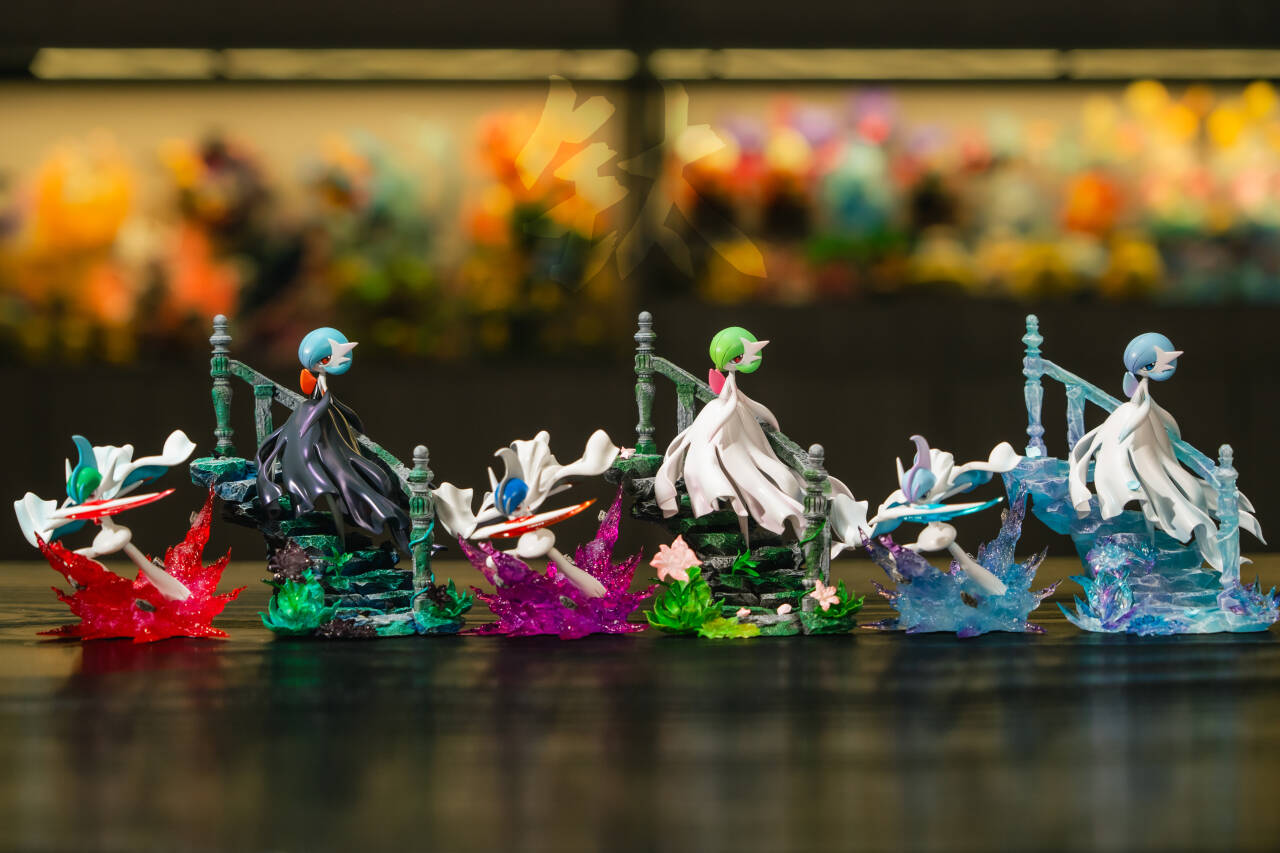 [IN STOCK] 1/20 Scale World Figure [PALLET TOWN] - Mega Gardevoir & Mega Gallade