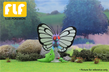 [IN STOCK] 1/20 Scale World Figure [FLF] - Caterpie & Metapod & Butterfree