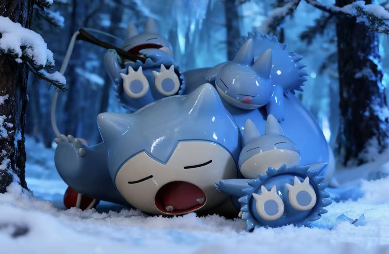 [IN STOCK] 1/20 Scale World Figure [MIMI] - Snorlax & Munchlax