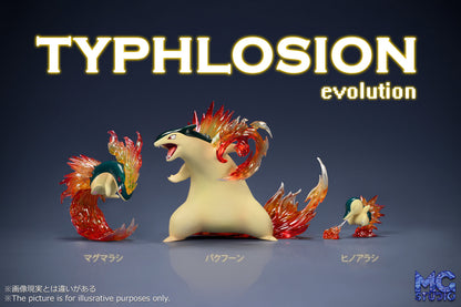 [PREORDER] 1/20 Scale World Figure [MG] - Cyndaquil & Quilava & Typhlosion