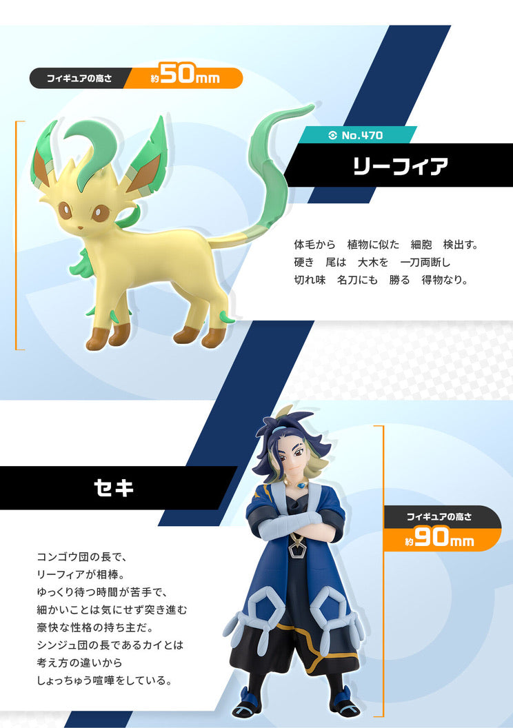 [PREORDER] 1/20 Scale World Figure [BANDAÏ] - Seki & Leafeon & Irida & Glaceon