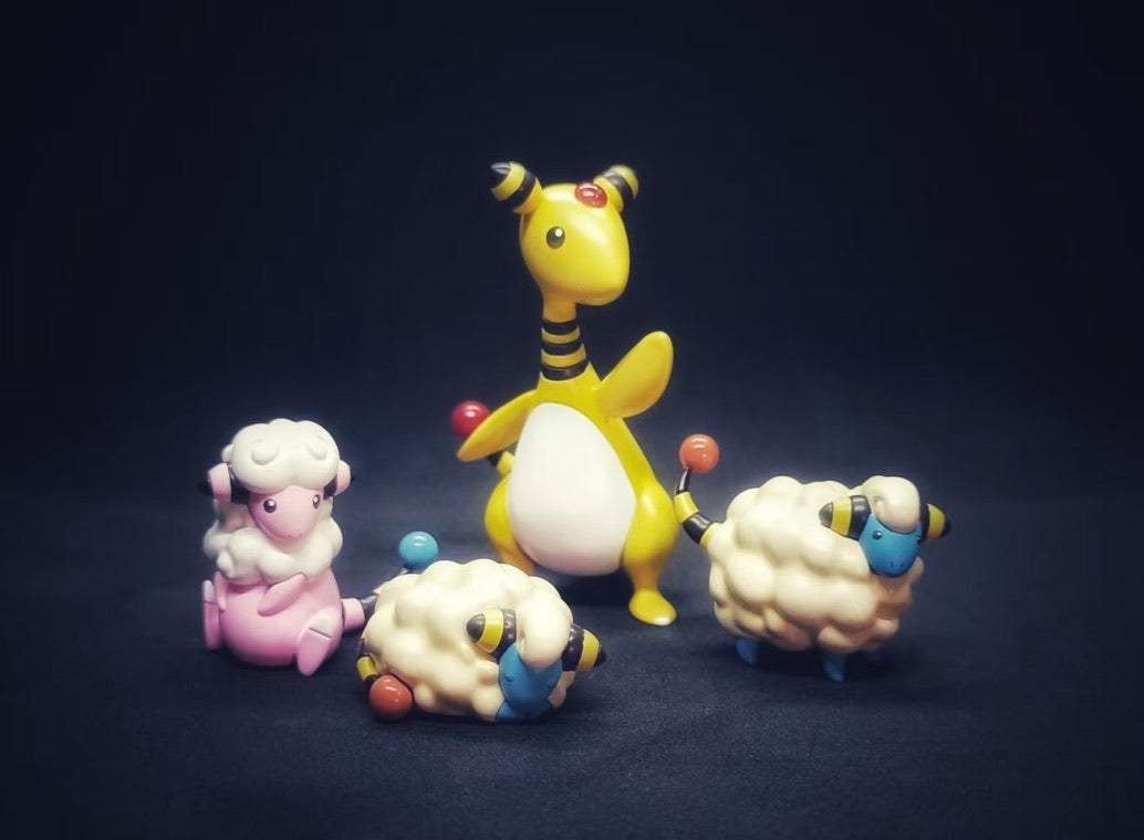 [IN STOCK] 1/20 Scale World Figure [T1] - Mareep & Flaaffy & Ampharos