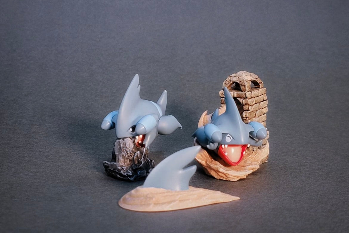 [IN STOCK] 1/20 Scale World Figure [PALLET TOWN] - Gible & Gabite & Garchomp