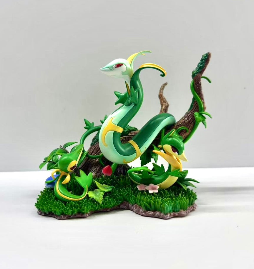 [PREORDER] 1/20 Scale World Figure [MEGAZZ] - Snivy & Servine & Serperior