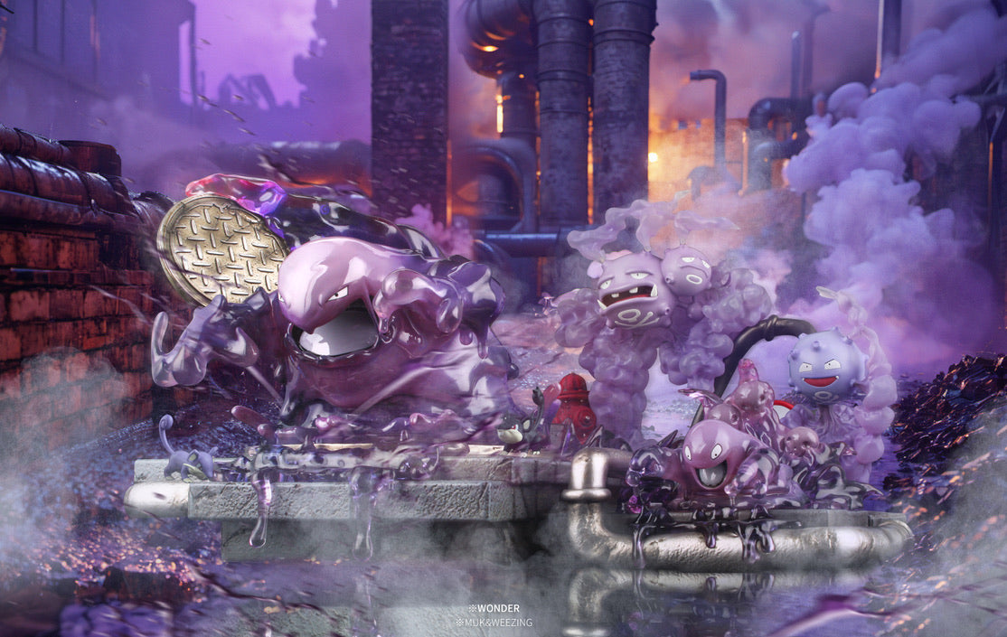 [IN STOCK] 1/20 Scale World Figure [WONDER] - Grimer & Muk & Koffing & Weezing