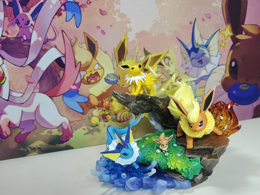 [IN STOCK] 1/20 Scale World Figure [DCG] - Eevee & Vaporeon & Jolteon & Flareon