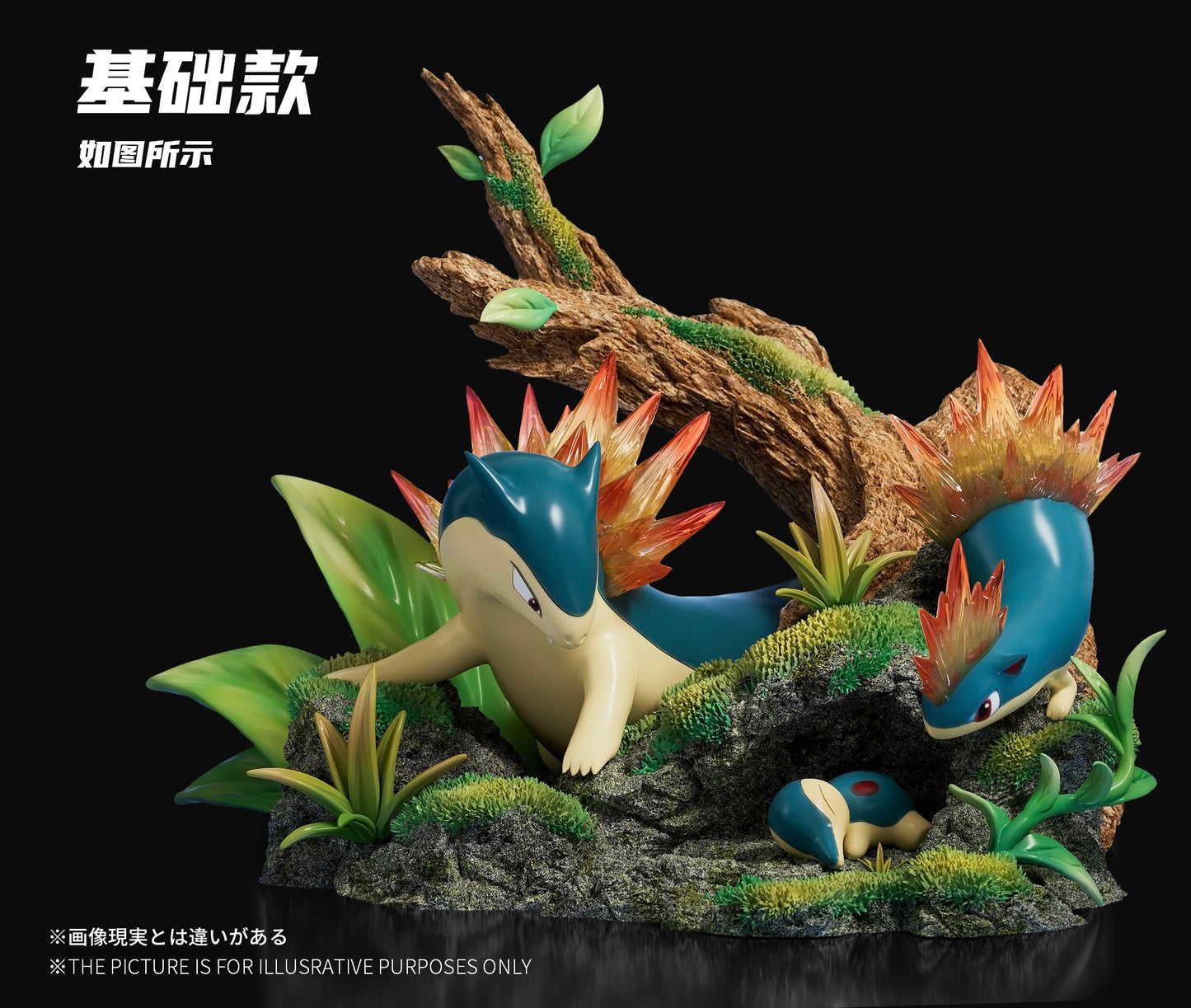 [PREORDER] 1/20 Scale World Figure [SK] - Cyndaquil & Quilava & Typhlosion