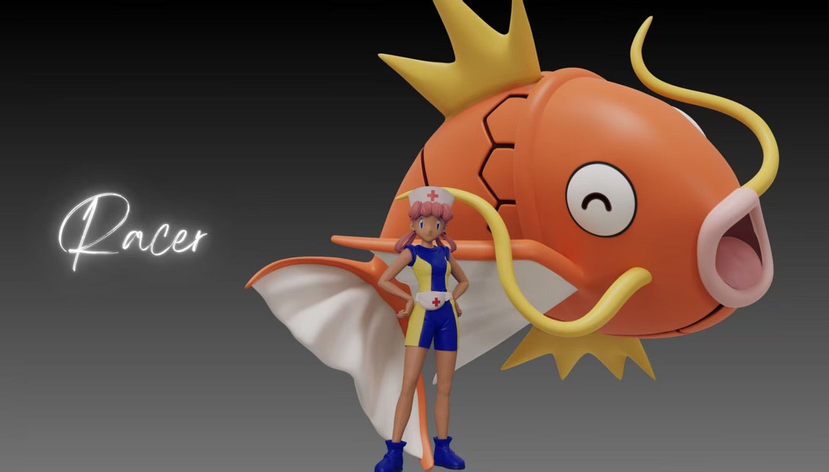 [PREORDER] 1/20 Scale World Figure [RACER] - Orange Archipelago Nurse Joy & Magikarp