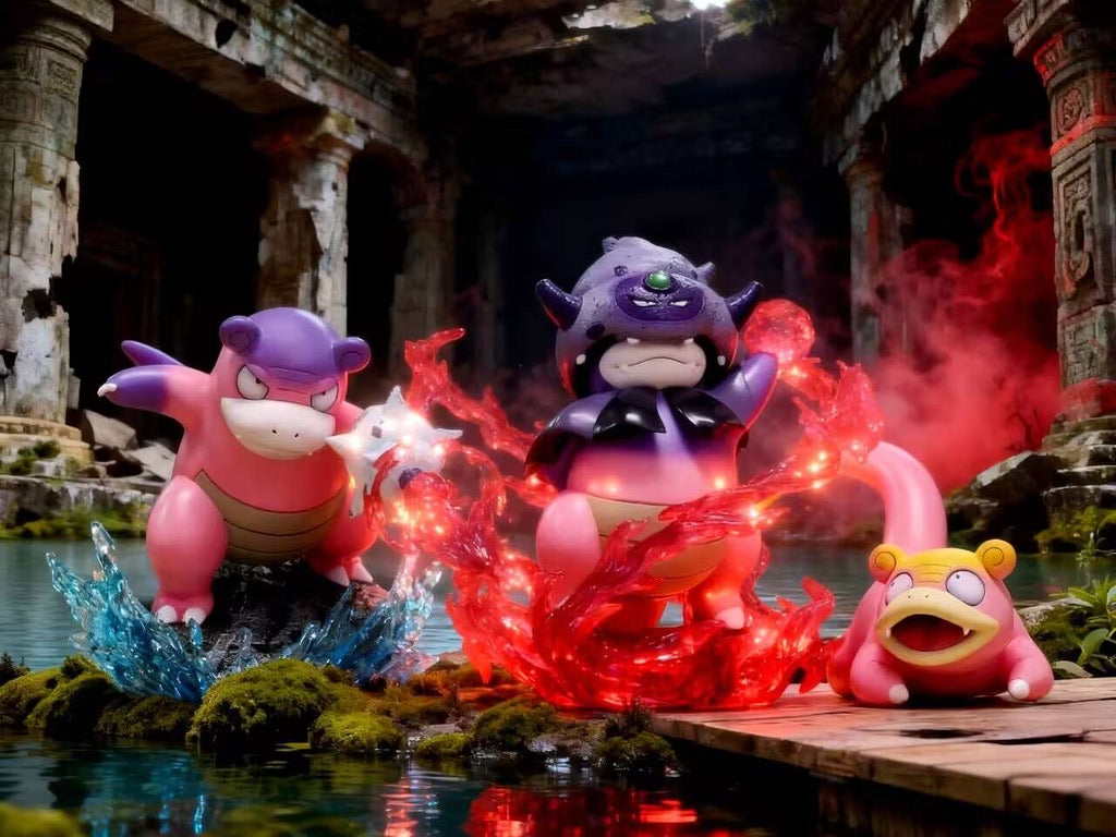 [IN STOCK] 1/20 Scale World Figure [PALLET TOWN] - Galarian Slowpoke & Slowbro & Slowking
