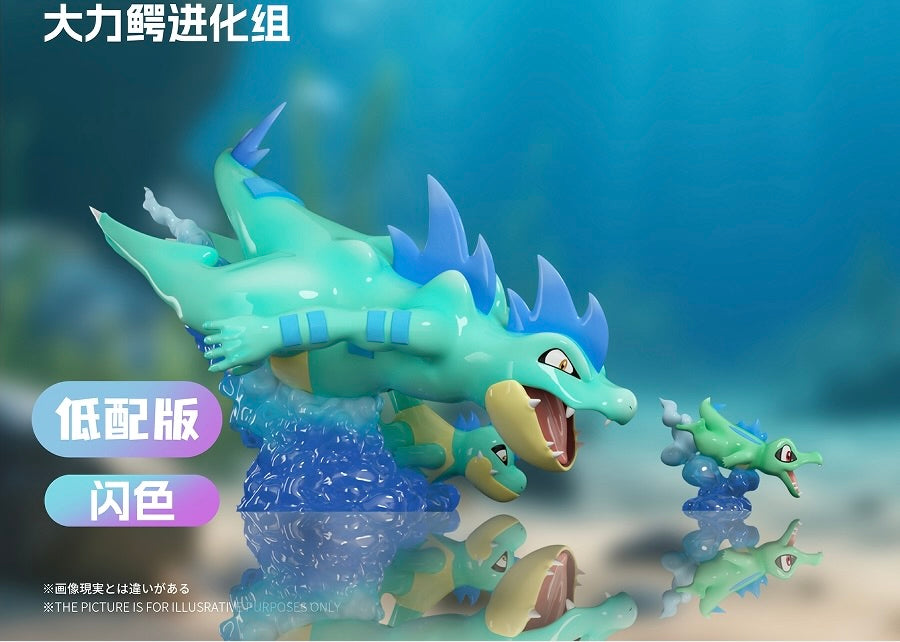 [PREORDER] 1/20 Scale World Figure [XO] - Totodile & Croconaw & Feraligatr