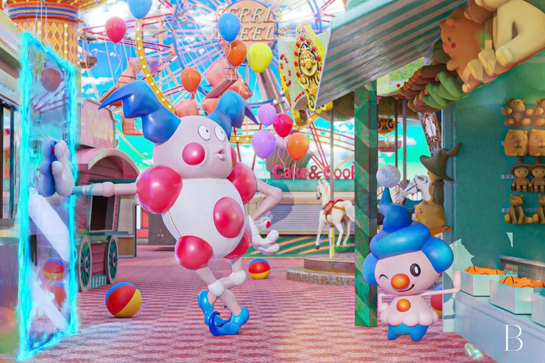 [PREORDER] 1/20 Scale World Figure [PALLET TOWN] - Mr. Mime & Mime Jr.