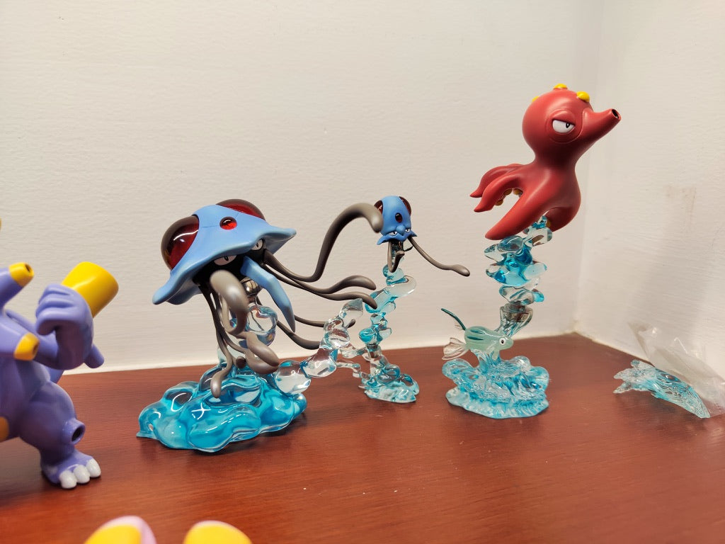 [IN STOCK] 1/20 Scale World Figure [XO] - Tentacool & Tentacruel & Remoraid & Octillery