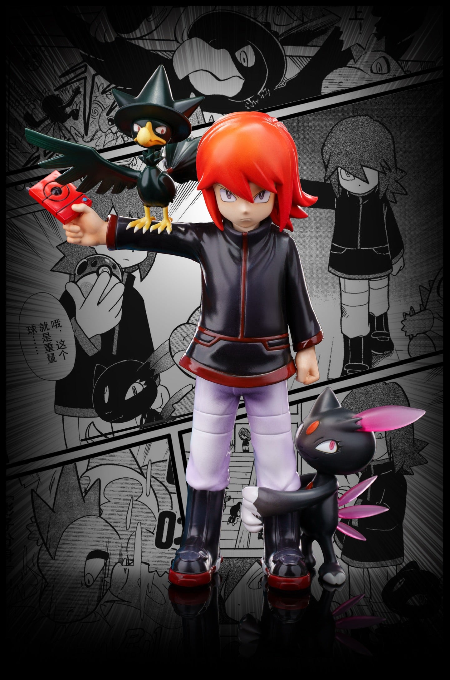 [PREORDER] 1/20 Scale World Figure [RED ART] - Silver & Murkrow & Sneasel & Croconaw