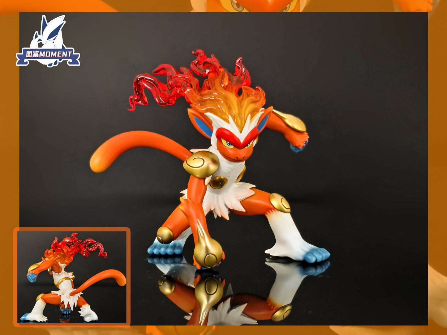 [PREORDER] 1/20 Scale World Figure [POKEDEX MOMENT] - Chimchar & Monferno & Infernape