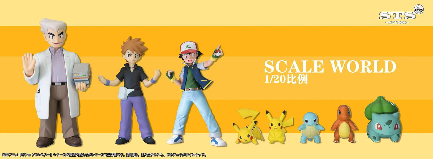 [IN STOCK] 1/20 Scale World Figure [STS] - Ash Ketchum & Pikachu