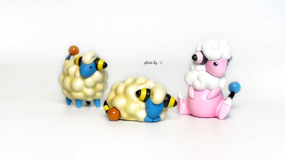 [IN STOCK] 1/20 Scale World Figure [T1] - Mareep & Flaaffy & Ampharos