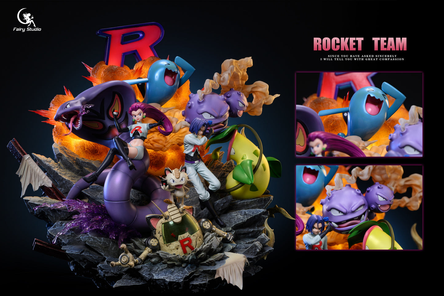 [PREORDER] Statue [FAIRY] - Jessie & James & Arbok & Meowth & Victreebel & Weezing & Wobbuffet