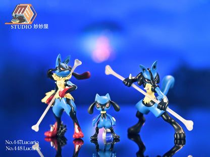[IN STOCK] 1/20 Scale World Figure [MMW] - Riolu & Lucario & Mega Lucario