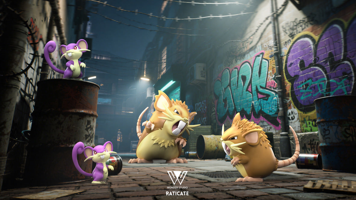 [PREORDER] 1/20 Scale World Figure [WONDER] - Rattata & Raticate
