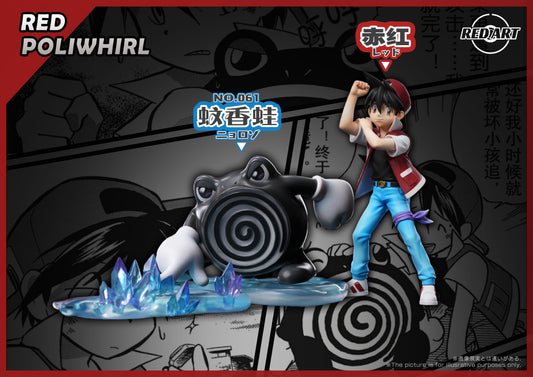 [PREORDER] 1/20 Scale World Figure [RED ART] - Red (Adventures) & Poliwhirl