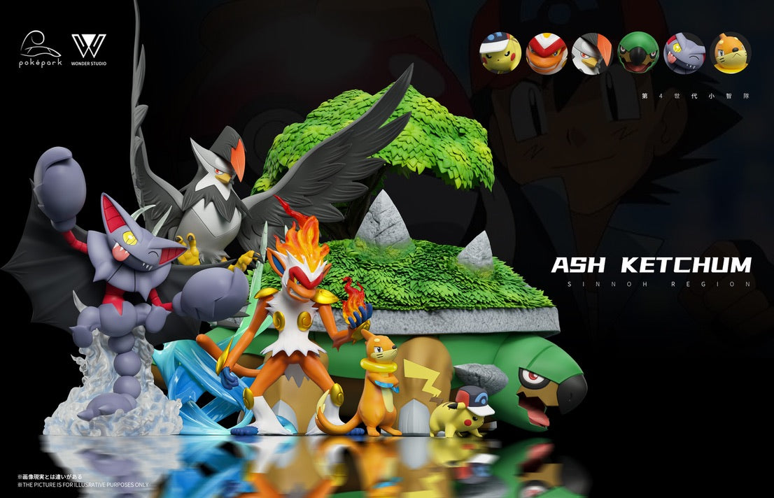 [PREORDER] 1/20 Scale World Figure [WONDER] - Pikachu & Buizel & Gliscor & Infernape & Staraptor & Torterra