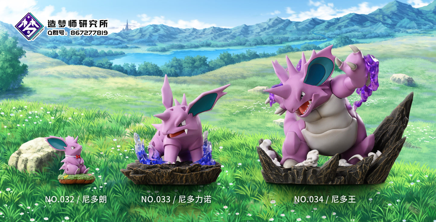 [IN STOCK] 1/20 Scale World Figure [ZMS] - Nidoran♂ & Nidorino & Nidoking