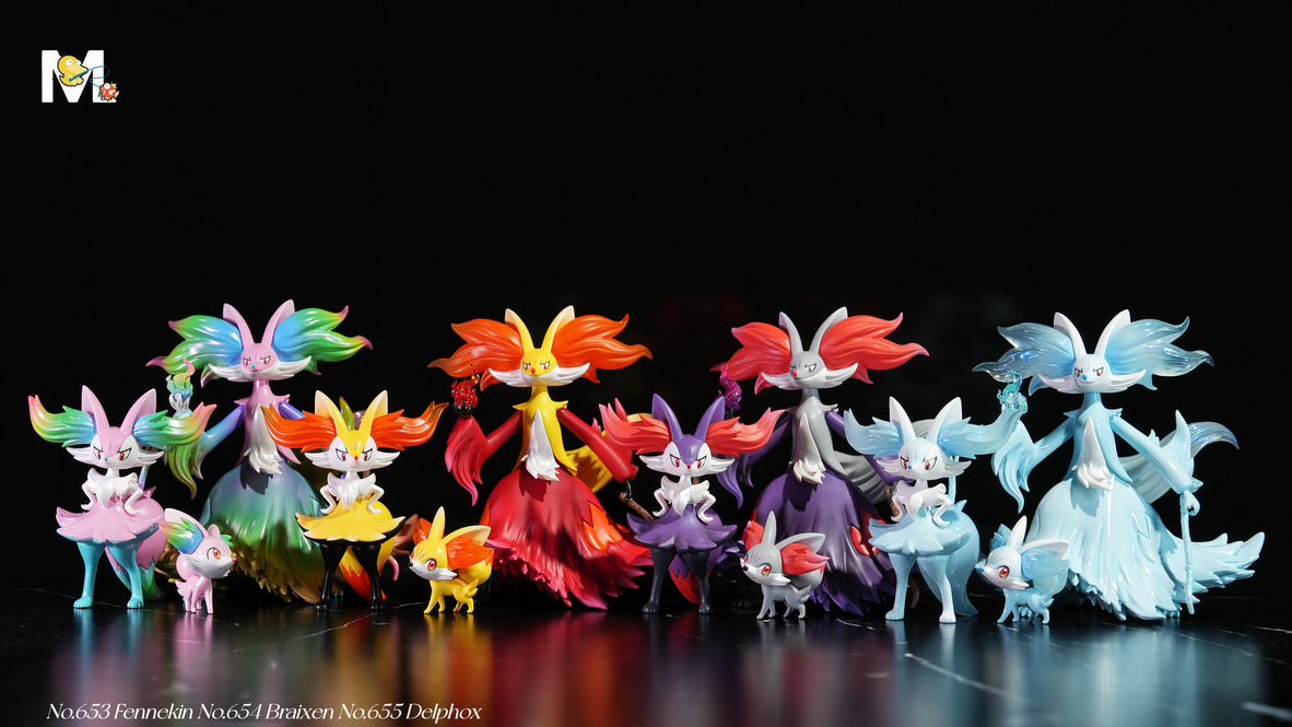 [IN STOCK] 1/20 Scale World Figure [MOYU] - Fennekin & Braixen & Delphox
