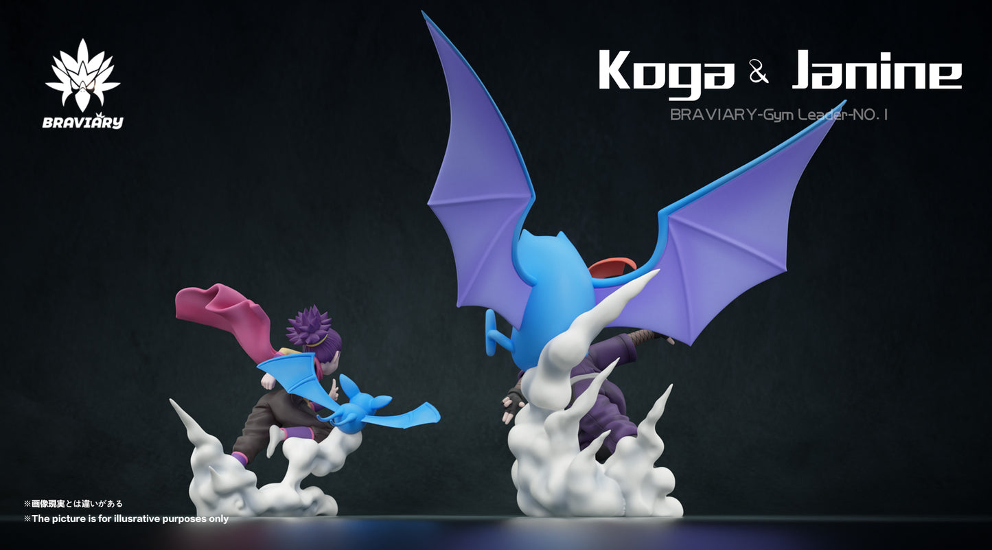 [PREORDER] 1/20 Scale World Figure [BRAVIARY] - Koga & Janine & Zubat & Golbat