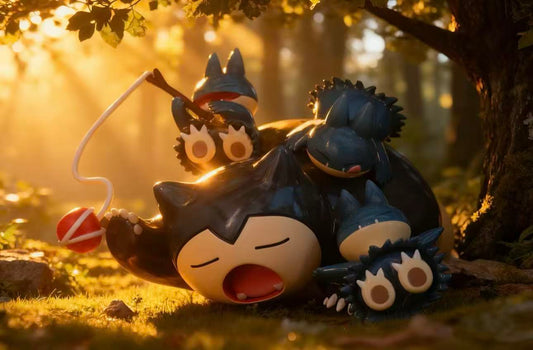 [IN STOCK] 1/20 Scale World Figure [MIMI] - Snorlax & Munchlax