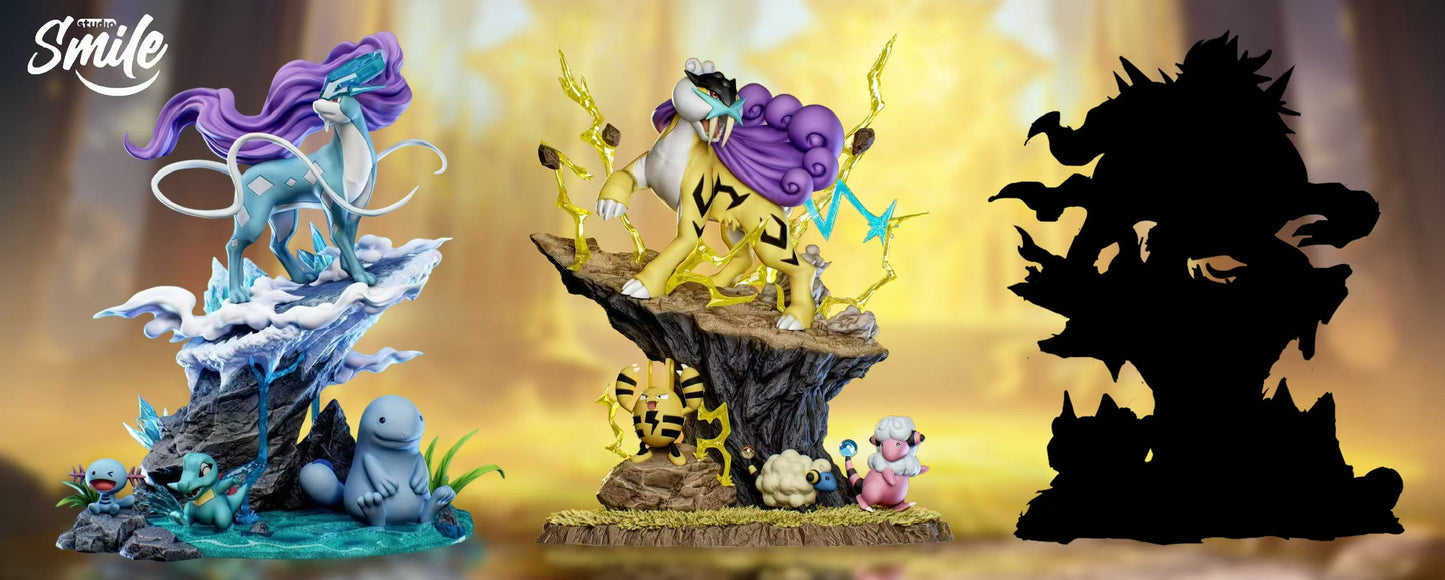 [PREORDER] 1/20 Scale World Figure [SMILE] - Mareep & Flaaffy & Elekid & Raikou