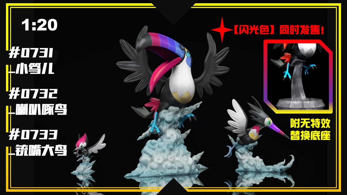 [PREORDER] 1/20 Scale World Figure [SXG] - Pikipek & Trumbeak & Toucannon