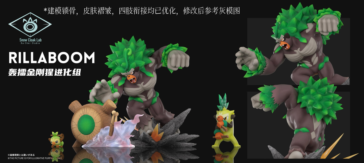 [PREORDER] 1/20 Scale World Figure [XUEYIN] - Grookey & Thwackey & Rillaboom