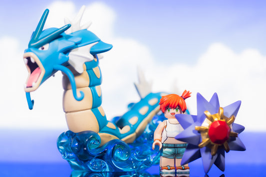 [IN STOCK] Pokémon Minifigure [MINIFIGS FACTORY] - Misty & Starmie & Gyarados